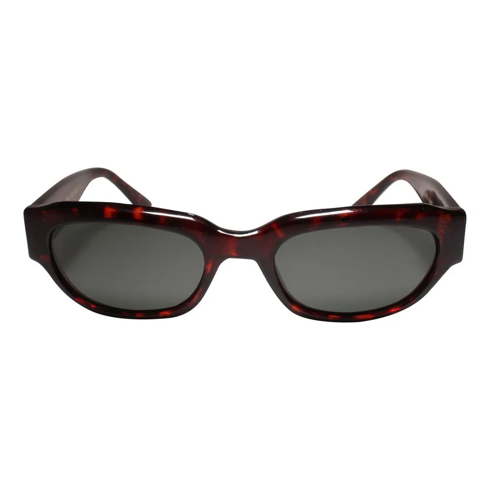 Classic 90s Mens Womens Vintage Small Retro Style Rectangle Tortoise Sunglasses